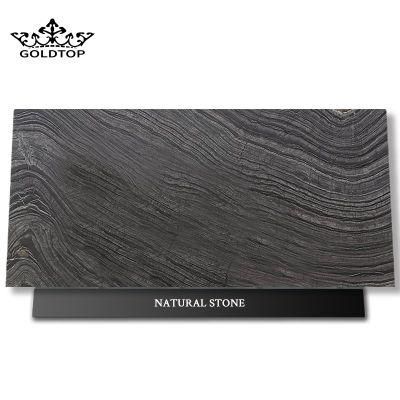 Wholesale Black/Grey/White/Brown/Green Marble Tile/Slab/Floor Countertop Wooden Marble for Building/Project/Countertop/Vanity Top