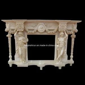 Garden Stone Decor Marble Statuary Fireplace (L1-17)