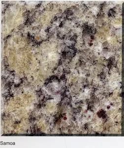 Samoa Color Polished Granite for Slab/Tile/Stairs/Sinks