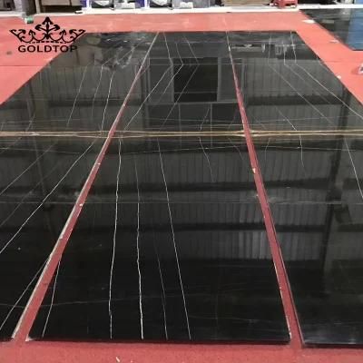 China Natural Stone Beige/Grey/Red Portoro Laurent/Black/Gold Marble Vanity Top for Wall Floor Interior Home Design Decor