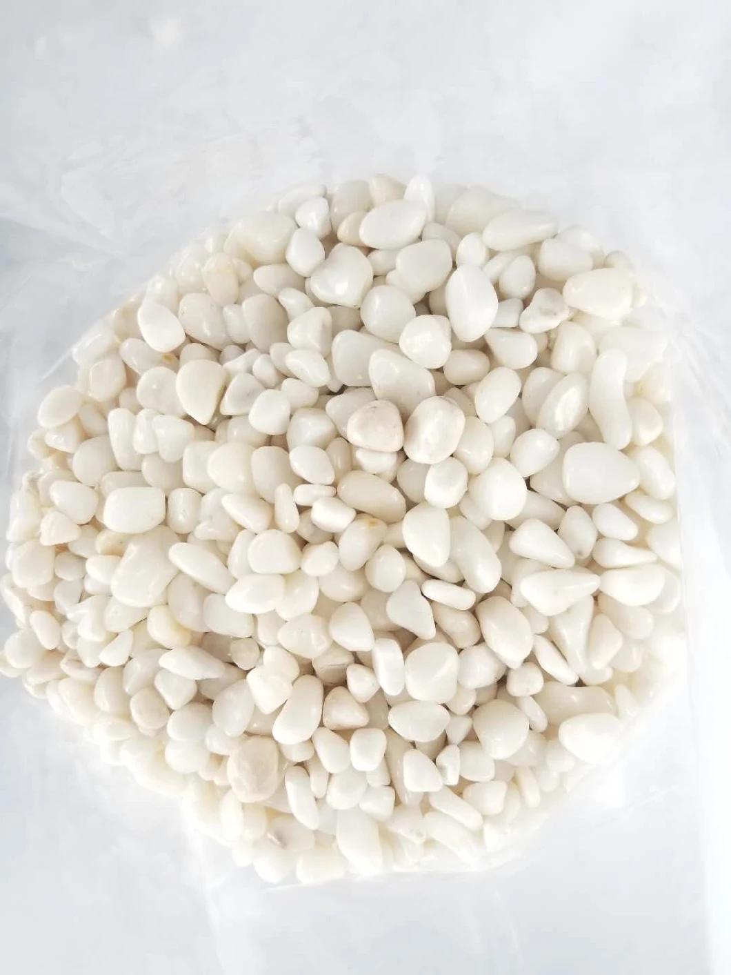 2021 New Products Pebble Decoration Polished Jade Green Pebbles for Plants