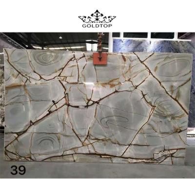 Luxury Stone Polished Indoor Decoration Blue Roma Slab Granite Wall Tiles