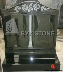 Granite Book Upright Memorial / Headstone with European Design