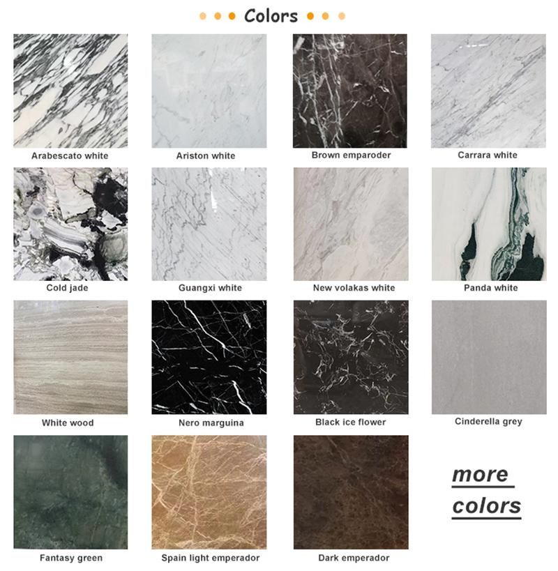 High Quality Bathroom Wall Panel Textured Columbia White Polished Marble Flooring Tile