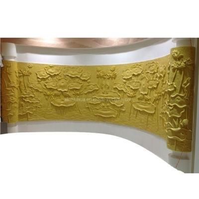 Landscape Carving Marble Relief Sculpture for Wall Decoration