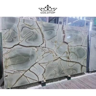 Luxury Stone Blue Rome Tabletops Bathroom Vanity Kitchen Cabinet Countertops Island Worktop Wall Panels Natural Stone Slab Marble Tiles