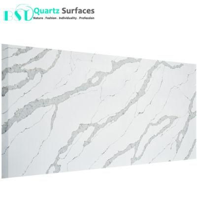 Statuario Barista White Quartz Stone Slab