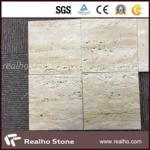 Bush Hammered and Brushed Beige Travertine Tile for Pool Deck Pavers
