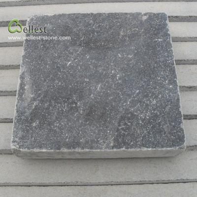 Blue Stone Cube Stone, Tumbled Limestone Paver