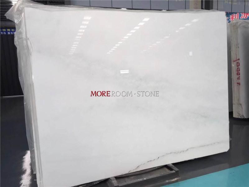 China Factory Pure White Marble Stone Slab for Wall/Floor/Countertop