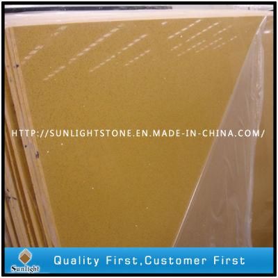 Artificial Yellow Quartz Stones for Kitchen Countertop