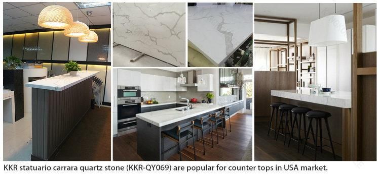 Acrylic Solid Surface Restaurant Countertop White Quartz Table Top