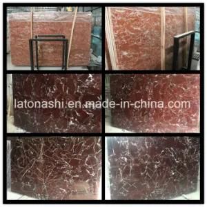 Natural Stone Red Marble for Flooring/Hotel/Residence/Shopping Mall/Countertop