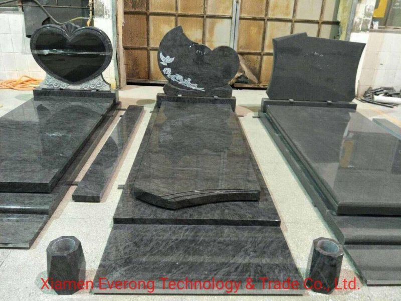 G664/G603/G654/G623/China Black/Chinese South African Black/Aurona/Bahama Blue Granite Headstone/Momument/Gravestone/ Tombstone of Romania/Poland/Ireland Style