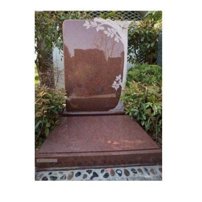 Imperial Red Granite European Stype Memorial Tombstone Monuments for Cemetery