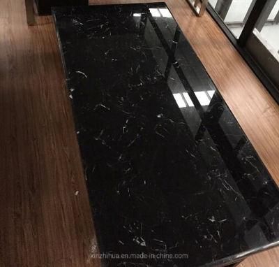 Black Ice Flower Marble Slab Kitchen/Bathroom/Table/Vanity Countertop/Interior Wall/Floor Tile