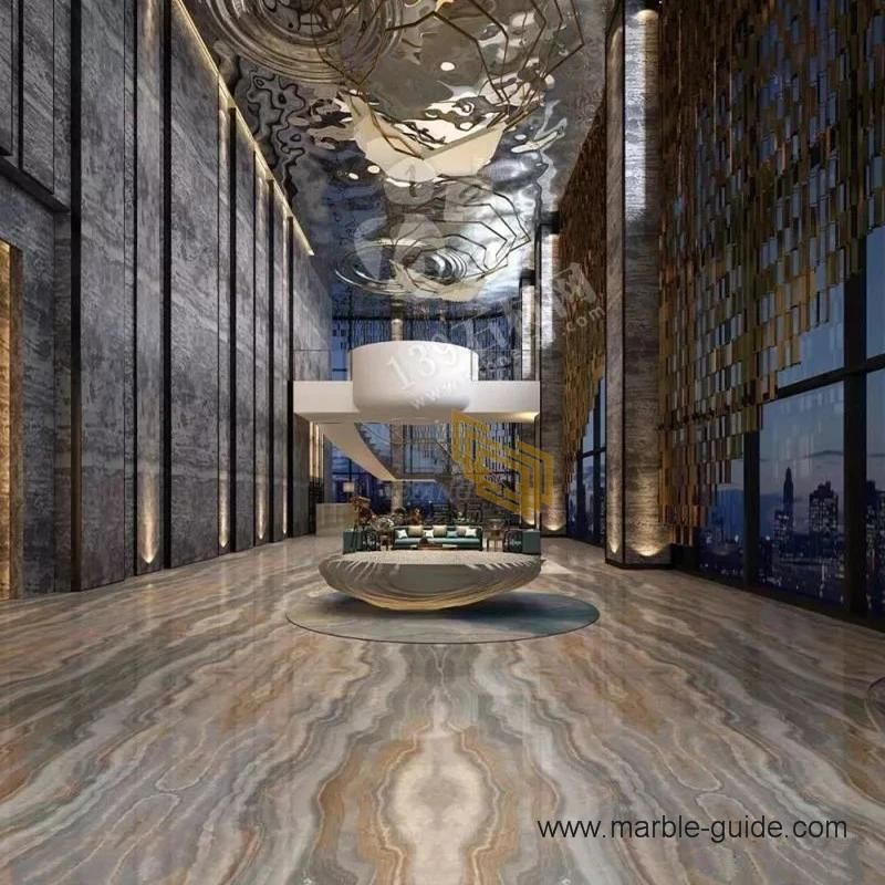 Beautiful Natural Marble Stone Multicolor Impression Lafite Marble Tiles Flooring for Interio Decor