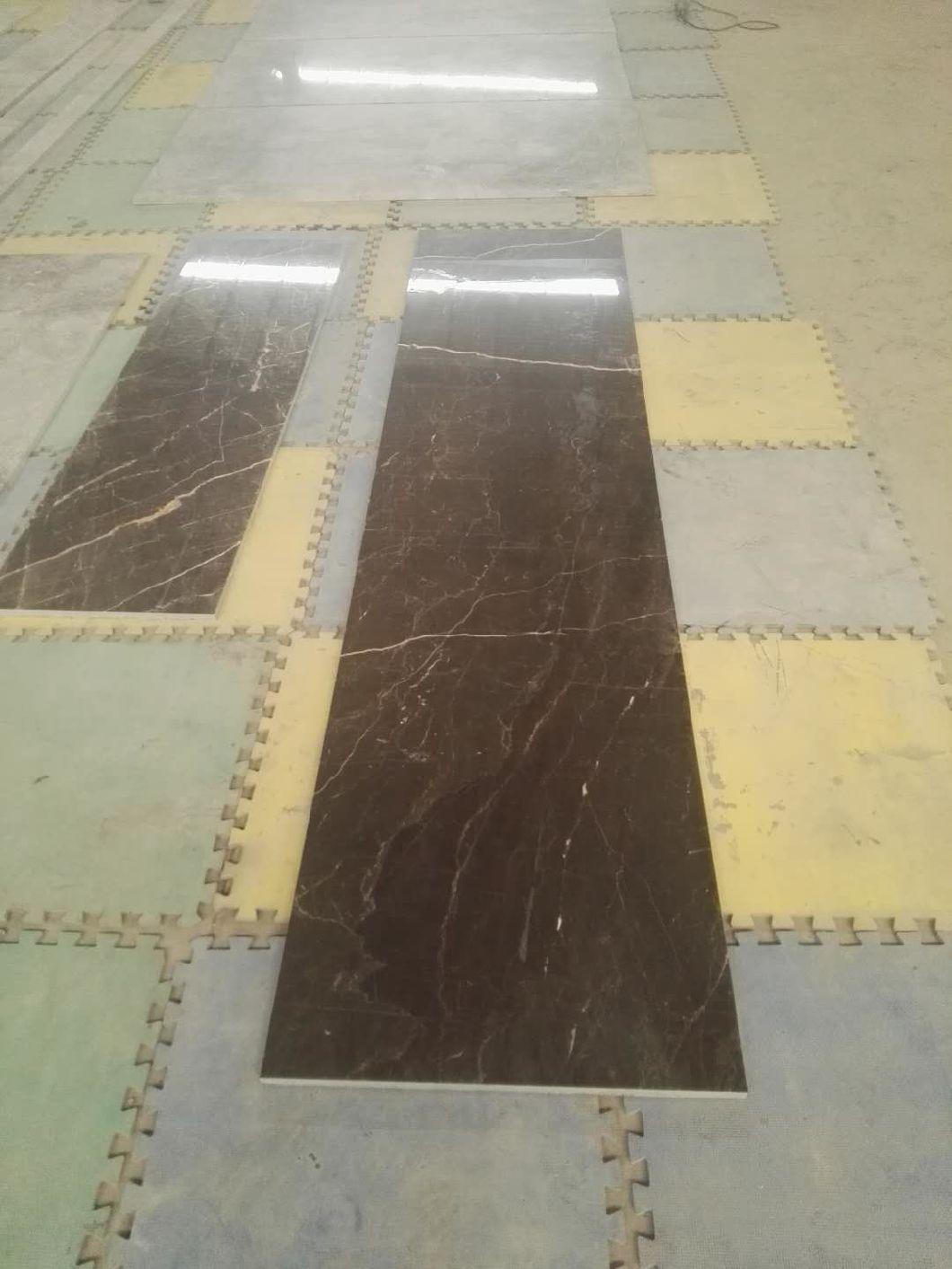 Polished Brown Moss Marble Kitchen Countertop