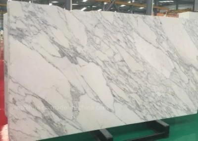 Statuario White Marble Polished/Honed Slabs for Counter Tops Flooring/Kitchen/Bathroom/Basement/Apartment/Villa