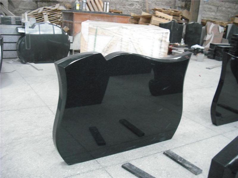 Black Heastone From Grave Marker for Tomb Stone and Funeral Monuments