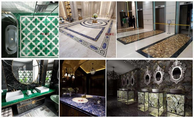 Royal Malachite Green Side Table Luxury Furniture