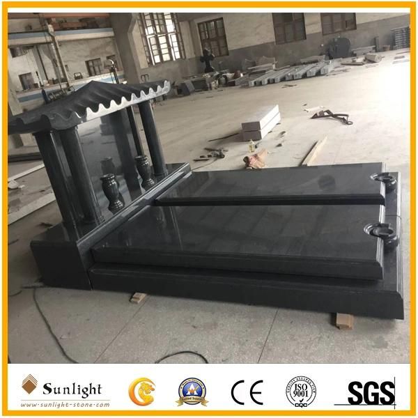 China Absolute Black Granite Monument /Tombstone/Headstone Slabs for Cemetery