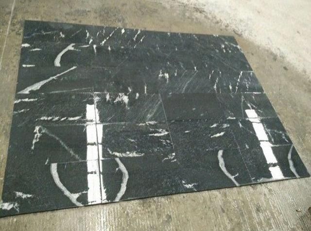 Snow Grey Ebony Black Granite Tiles Slabs