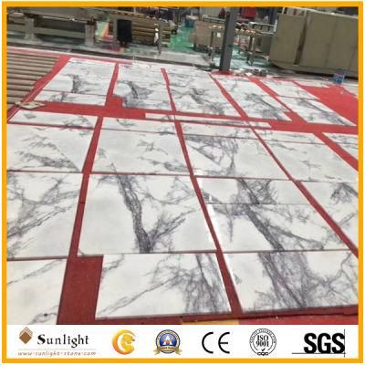 Natural White and Black Marble, Italy White Ice Jade Marble