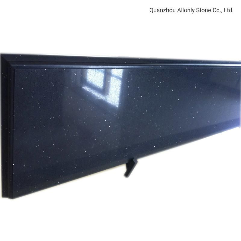 Wholesale Black Quartz Stone Solid Surface Kitchen Countertop Price
