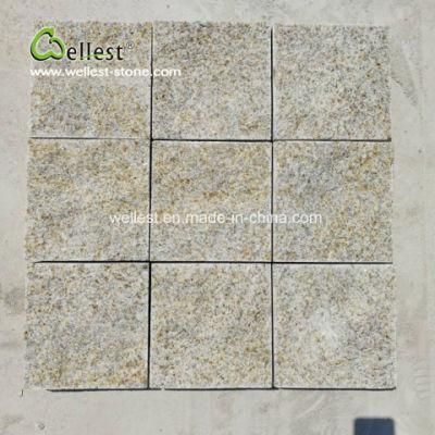 Shandong Natural Rusty Granite Cobblestone Sets for Patio Walkway Driveway Paving