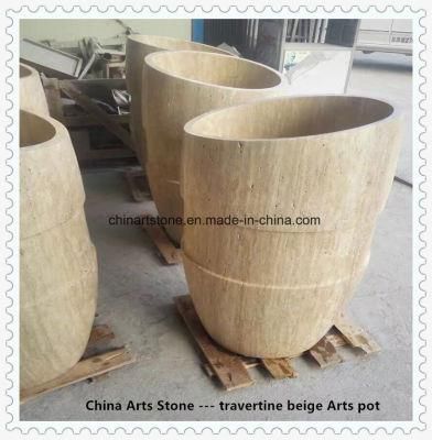 Marble Arts Bathtub and Pot for Home and Hotel