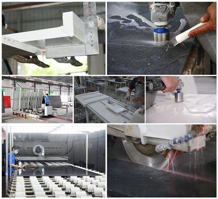 Artificial Golden Calacatta Quartz Stone for Kitchentop/ Building Material with SGS Standards