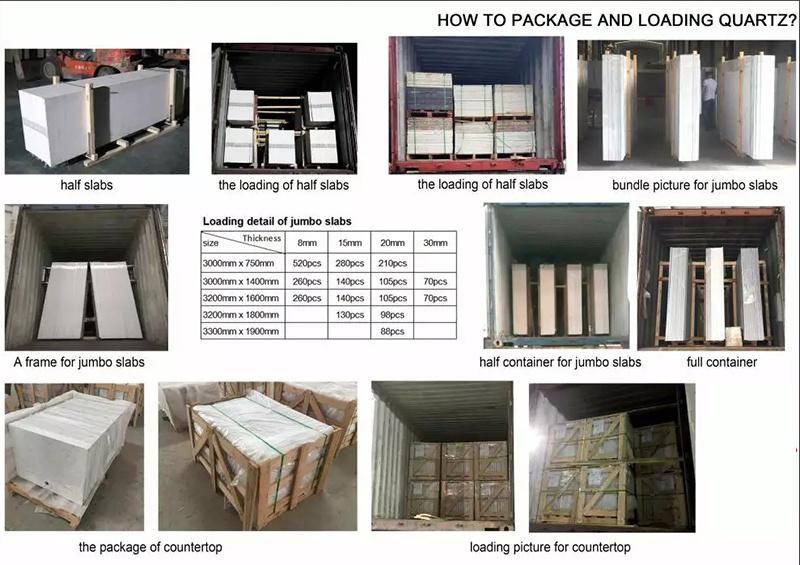 Custom Natural Marble/Granite/Quartzite Stone Countertops White Artificial Quartz Vanity Top Combo for Bathroom Cabinets