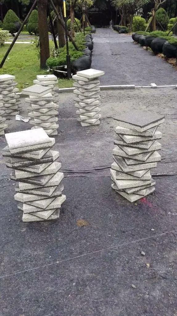 Cube Paving Stone/Grey Tumbled Granite Driveway Paving Stone