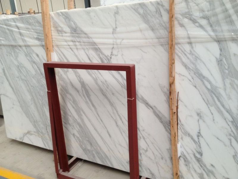 Natural Stone Calaeatta White Marble for Home/Kitchen Decoration