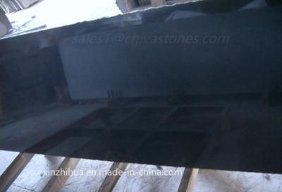 Chiva Black/Absolute Black Granite Polished/Flamed/Honed Granite Slab for Tile/Countertop/Vanity Top/Worktop