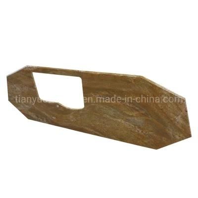 Custom Prefab Imperial Gold Yellow Granite Bathroom Kitchen Countertops