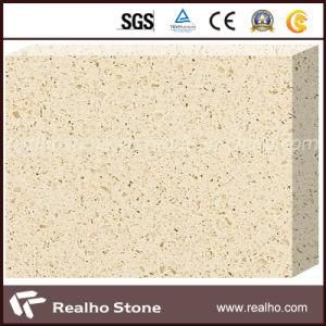 Top Polished Beige Artificial Quartz Stone for Sale