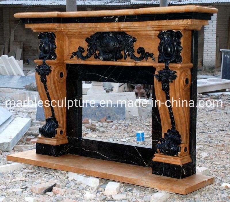 Custom Production of Marble Fireplace Home Decoration (SYMF-119)