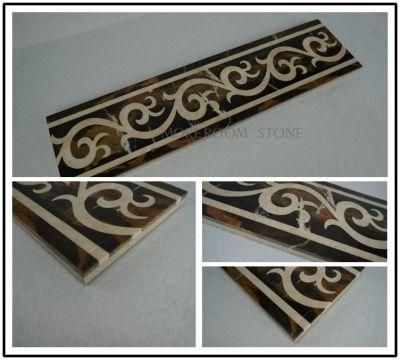 Water Jet Medallion Villa Marble Flooring Border Design