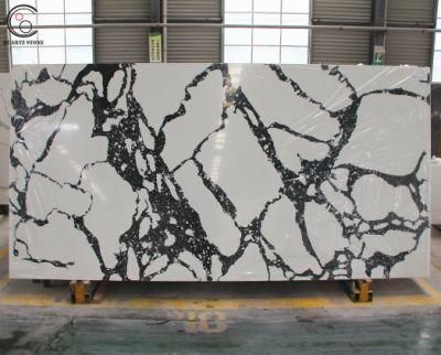 Factory High Density Quartz Stone Polished Surface Calacatta Quartz Stone