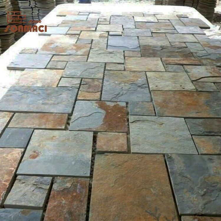 Natural Slate Outdoor Flagstone Mats Paver
