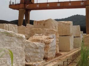 Honed White Color Calcite Type Marble Blocks