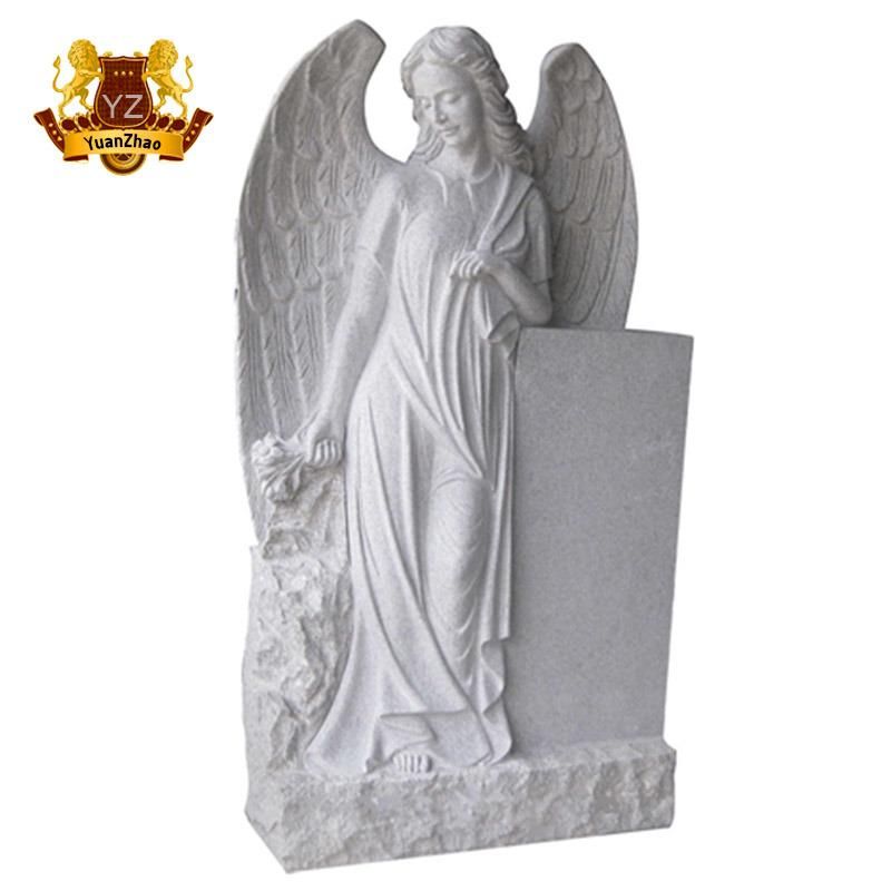 Granite Memorial Restingangel Gravestone Headstone Graveyard Decoration
