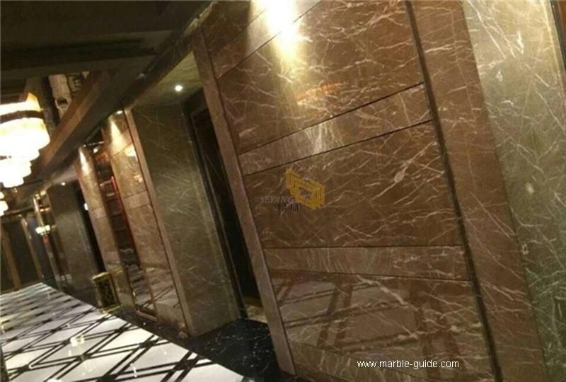 Factory Price Natural Kazoffie Brown Marble Stone Tiles for Flooring/Staircase/Wall