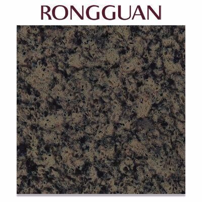 Black Color Big Slab Artificial Marble Quartz for Vanity Top