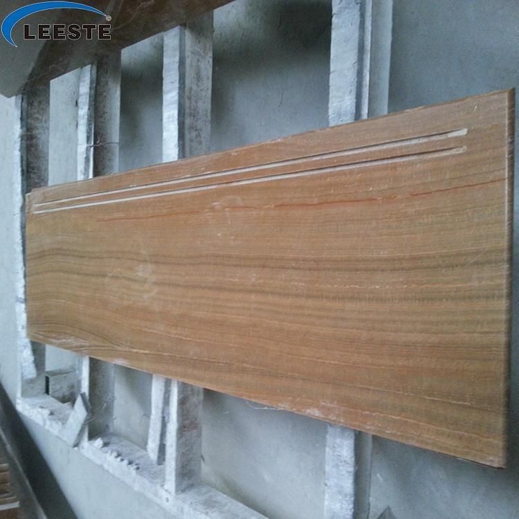 Timber Yellow Marble Natural Wood Vein Yellow Marble Polished Slabs Flooring Tile Wall Tile