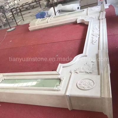 Stone Marble Granite Arch Door Surround with Figure Designs