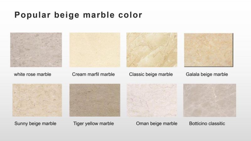 Cheap Polish Sunny Beige Marble Tile for Wall and Flooring