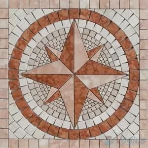 Rock Stone Mosaic Square Medallion